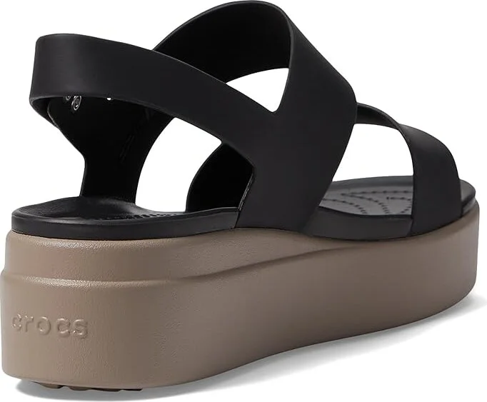 Crocs Brooklyn Low Wedge Women's Wedge Shoes Black/Mushroom : 10 M, Synthetic - Image 5