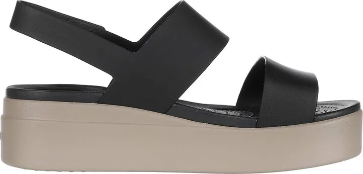Crocs Brooklyn Low Wedge Women's Wedge Shoes Black/Mushroom : 10 M, Synthetic - Image 8