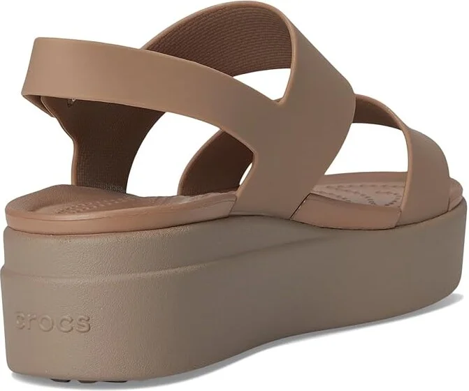 Crocs Brooklyn Low Wedge Women's Wedge Shoes Latte/Mushroom : 10 M, Synthetic - Image 4