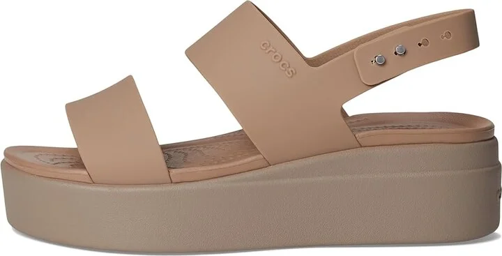 Crocs Brooklyn Low Wedge Women's Wedge Shoes Latte/Mushroom : 10 M, Synthetic - Image 6