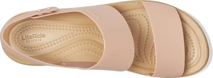Crocs Brooklyn Low Wedge Women's Wedge Shoes Pink Caramel/Tan : 6 M, Synthetic - Image 2