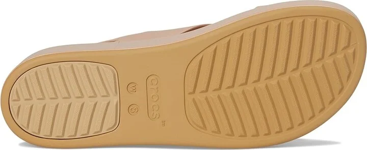 Crocs Brooklyn Low Wedge Women's Wedge Shoes Pink Caramel/Tan : 6 M, Synthetic - Image 3