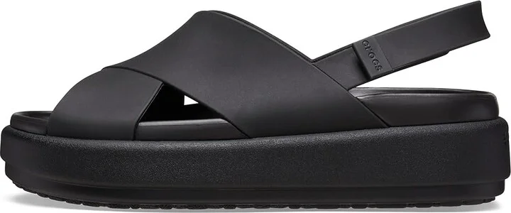 Crocs Brooklyn Luxe Cross Strap Women's Shoes Black : 10 M - Image 5