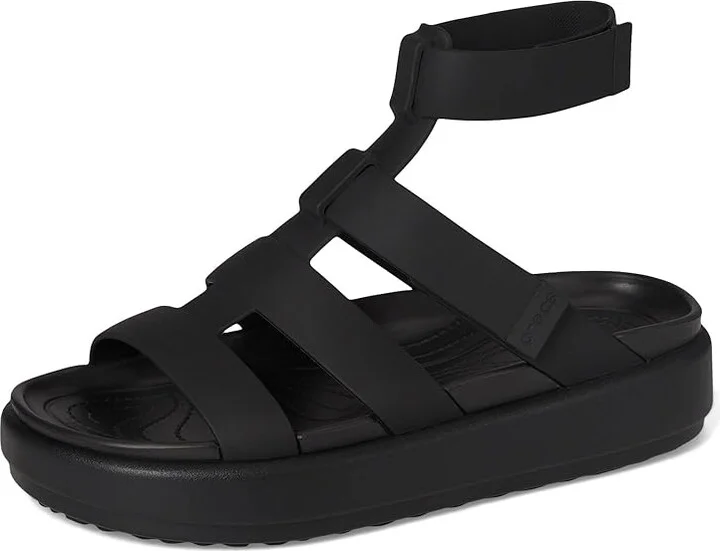Crocs Brooklyn Luxe Gladiator Women's Shoes Black/Black : 5 M, Synthetic - Image 5