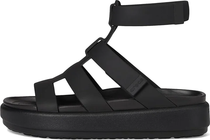 Crocs Brooklyn Luxe Gladiator Women's Shoes Black/Black : 5 M, Synthetic - Image 6