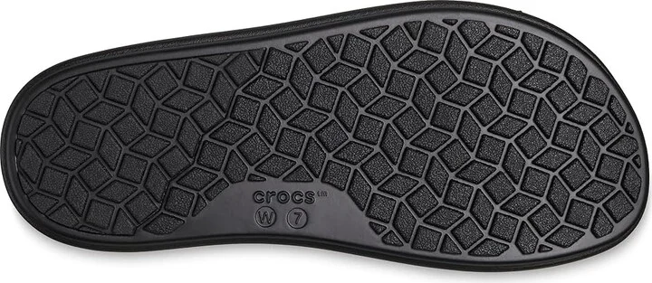 Crocs Brooklyn Luxe Sandal Women's Shoes Black/Black : 4 M, Synthetic - Image 3