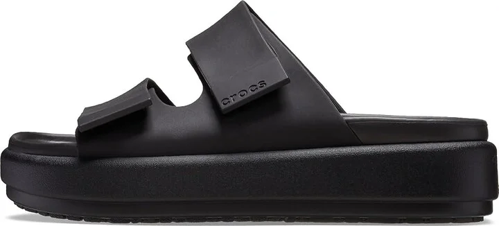Crocs Brooklyn Luxe Sandal Women's Shoes Black/Black : 4 M, Synthetic - Image 5