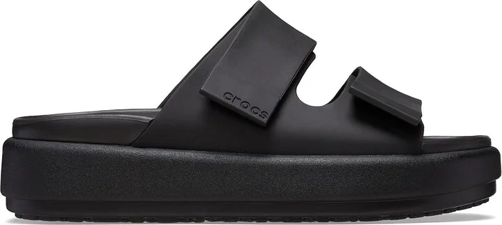 Crocs Brooklyn Luxe Sandal Women's Shoes Black/Black : 4 M, Synthetic - Image 6