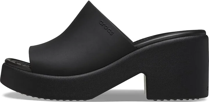Crocs Brooklyn Slide Heel Women's Shoes Black/Black : 4 M - Image 5