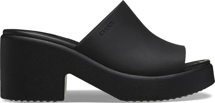 Crocs Brooklyn Slide Heel Women's Shoes Black/Black : 4 M - Image 6