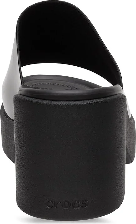 Crocs Brooklyn Slide Heel Women's Shoes Black/High Shine : 10 M - Image 4