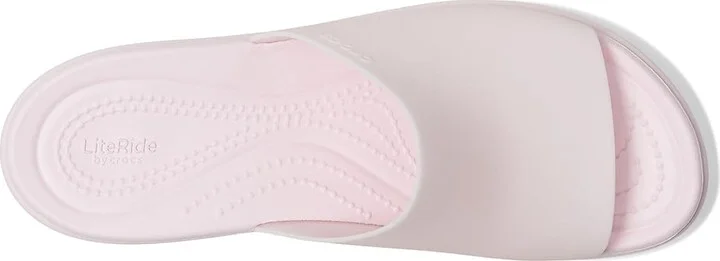 Crocs Brooklyn Slide Heel Women's Shoes Pink Milk : 7 M - Image 2