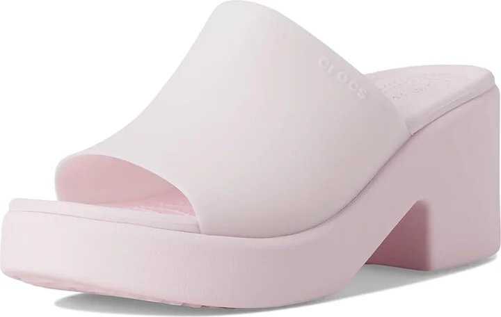 Crocs Brooklyn Slide Heel Women's Shoes Pink Milk : 7 M - Image 5