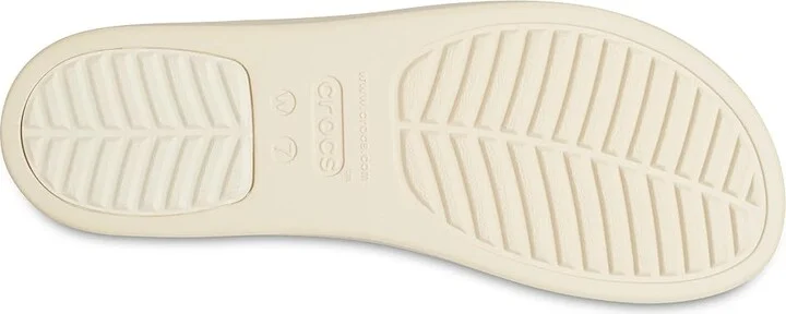 Crocs Brooklyn Slide Women's Shoes Bone : 10 M, Rubber - Image 3