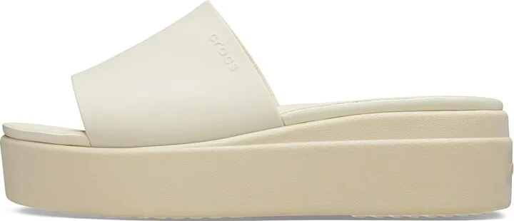 Crocs Brooklyn Slide Women's Shoes Bone : 10 M, Rubber - Image 5