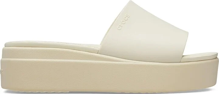 Crocs Brooklyn Slide Women's Shoes Bone : 10 M, Rubber - Image 6