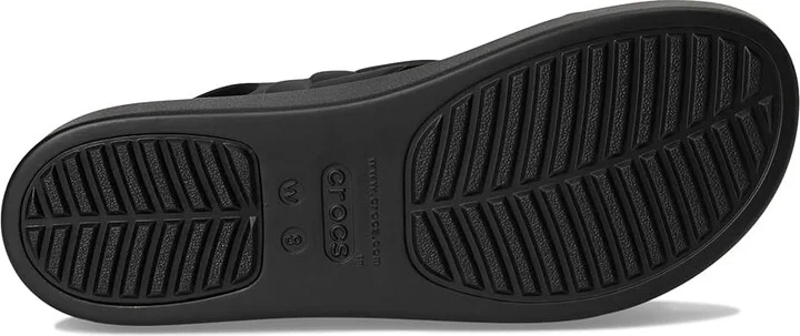 Crocs Brooklyn Woven Low Wedge Women's Sandals Black Woven : 6 M - Image 3