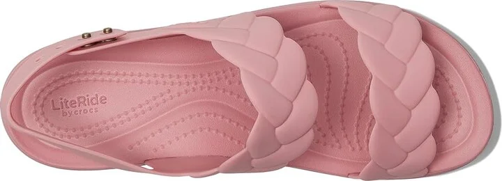 Crocs Brooklyn Woven Low Wedge Women's Sandals Rosett Woven : 6 M - Image 2