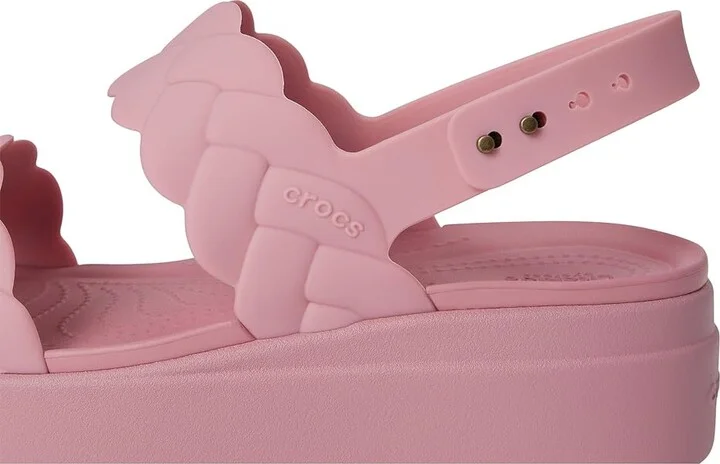 Crocs Brooklyn Woven Low Wedge Women's Sandals Rosett Woven : 6 M - Image 7