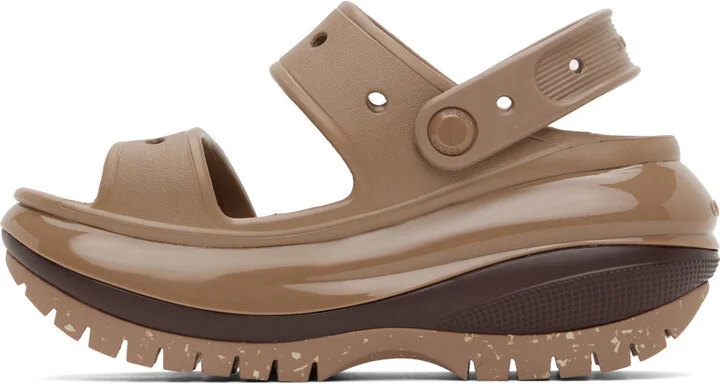 Crocs Brown Mega Crush Sandals - Image 3