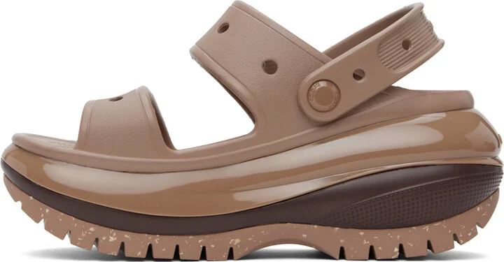 Crocs Brown Mega Crush Sandals - Image 3