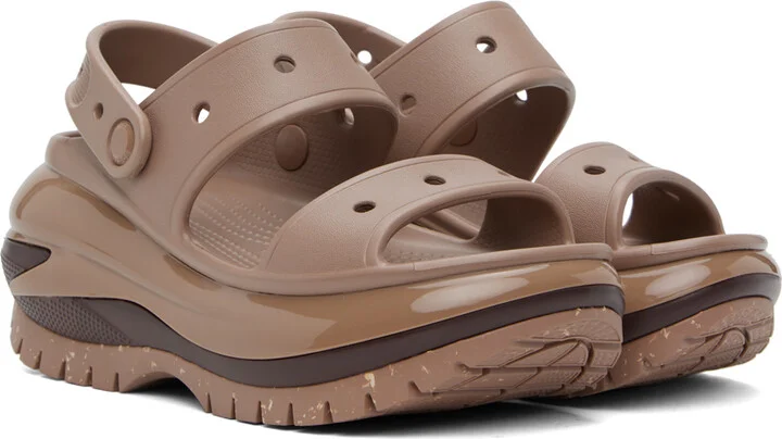 Crocs Brown Mega Crush Sandals - Image 4