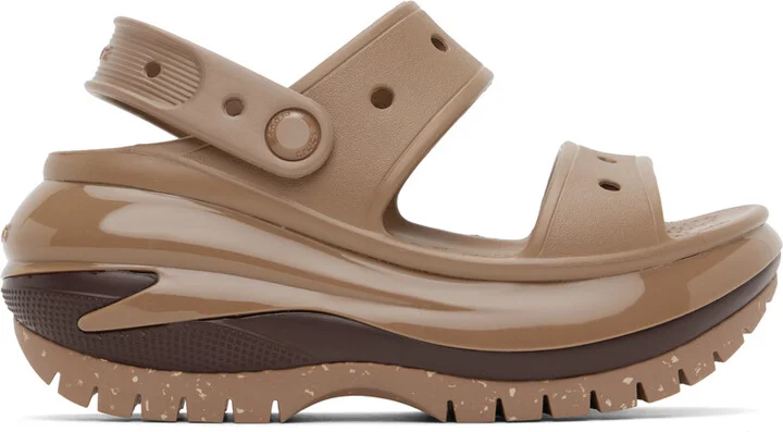 Crocs Brown Mega Crush Sandals