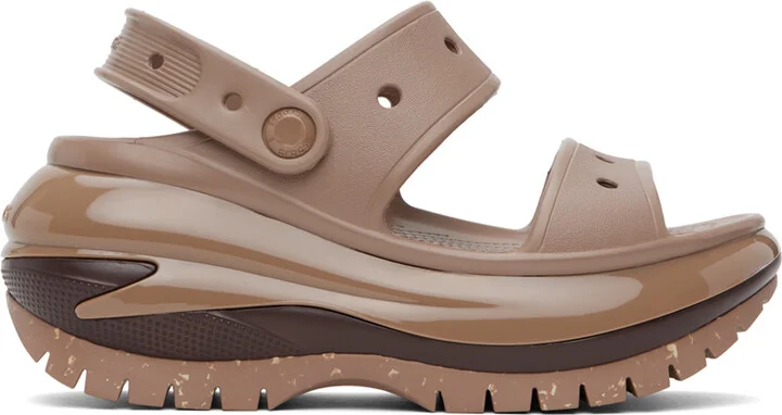 Crocs Brown Mega Crush Sandals