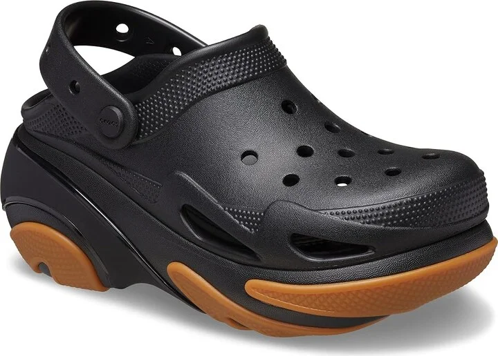 Crocs Bubble Crush Clogs Slippers Black/Gum : Men's 4 - Women's 6 Medium, Synthetic - Image 5