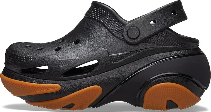 Crocs Bubble Crush Clogs Slippers Black/Gum : Men's 4 - Women's 6 Medium, Synthetic - Image 6