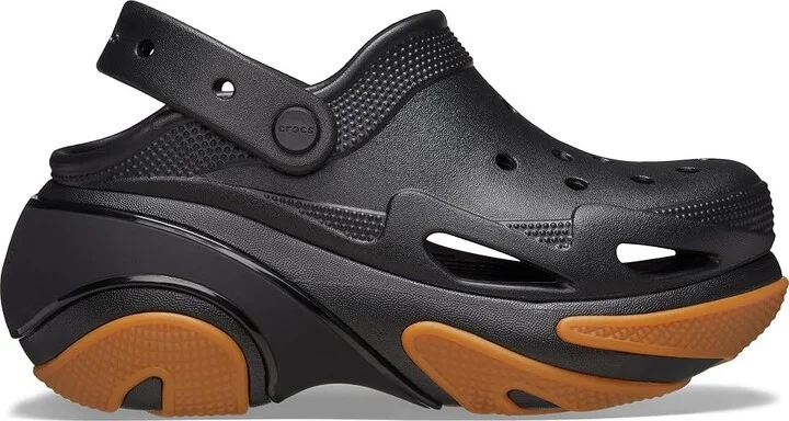 Crocs Bubble Crush Clogs Slippers Black/Gum : Men's 4 - Women's 6 Medium, Synthetic - Image 7
