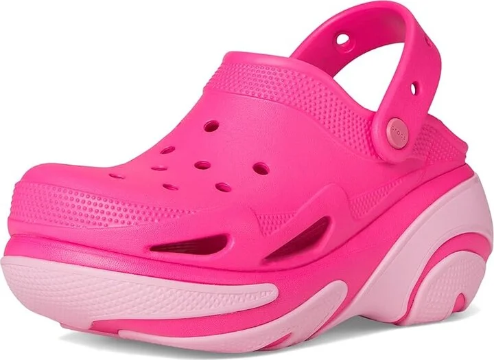 Crocs Bubble Crush Clogs Slippers Pink Crush : Men's 6 - Women's 8 Medium, Synthetic - Image 5