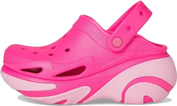 Crocs Bubble Crush Clogs Slippers Pink Crush : Men's 6 - Women's 8 Medium, Synthetic - Image 6