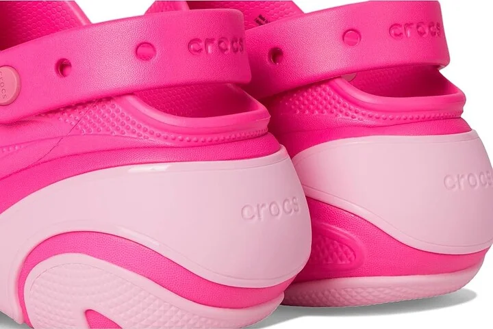 Crocs Bubble Crush Clogs Slippers Pink Crush : Men's 6 - Women's 8 Medium, Synthetic - Image 7