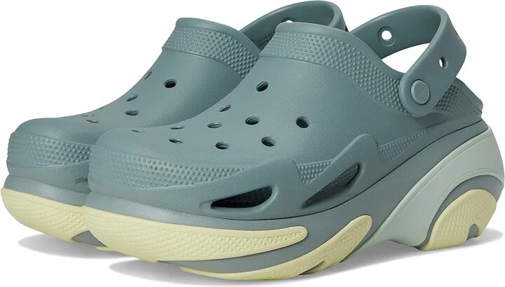 Crocs Bubble Crush Clogs Slippers Pond : Men's 5 - Women's 7 Medium, Synthetic