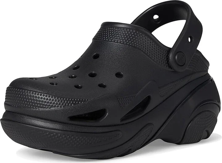 Crocs Bubble Crush Clogs Slippers Triple Black : Men's 6 - Women's 8 Medium, Synthetic - Image 5