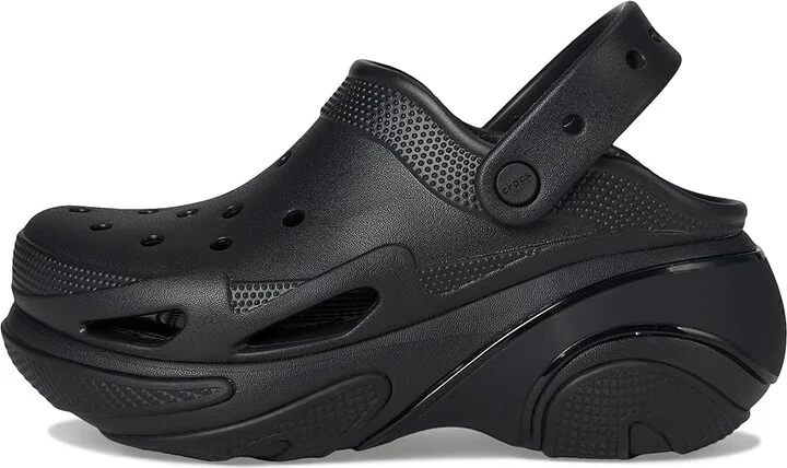 Crocs Bubble Crush Clogs Slippers Triple Black : Men's 6 - Women's 8 Medium, Synthetic - Image 6