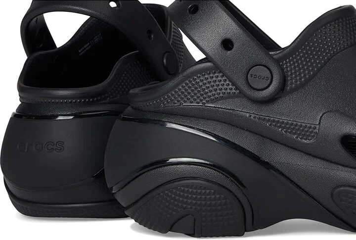 Crocs Bubble Crush Clogs Slippers Triple Black : Men's 6 - Women's 8 Medium, Synthetic - Image 7