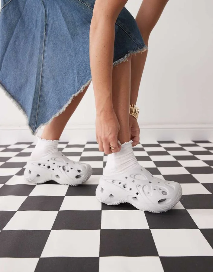 Crocs caged clog in atmosphere
