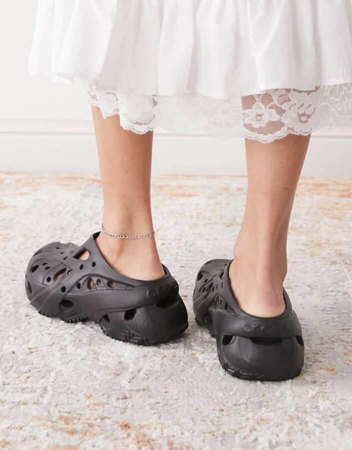 Crocs caged clogs in black - Image 4