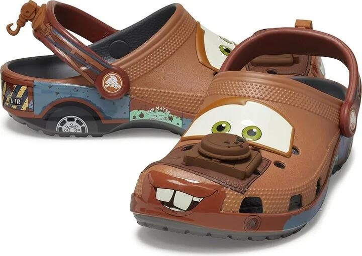 Crocs Cars Mater Classic Clog Shoes Slate Grey : Men's 10 - Women's 12 Medium, EVA/Polyester