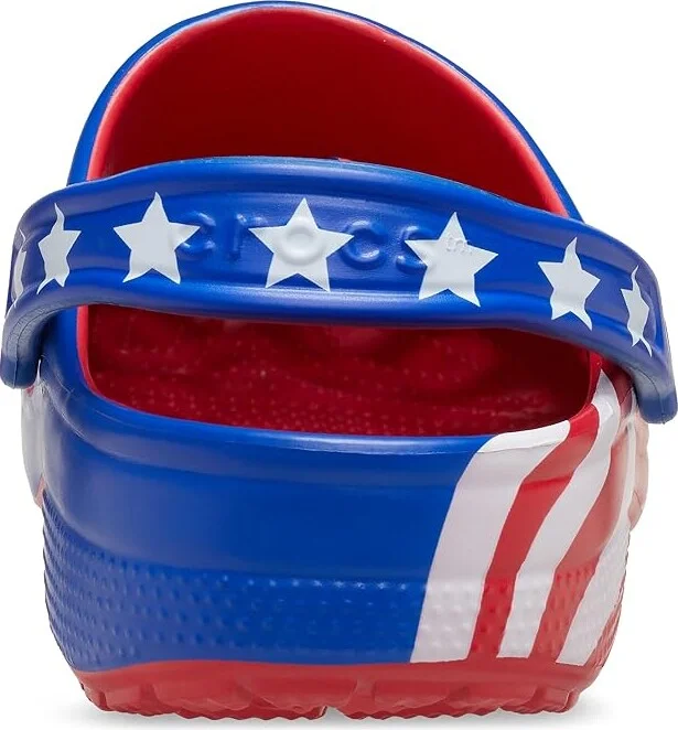 Crocs Classic American Flag Clog Shoes : Men's 2 - Women's 4 Medium, Synthetic - Image 4