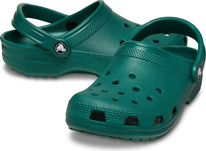 Crocs Classic Clog Clog Shoes Emerald : Men's 2 - Women's 4 Medium, EVA