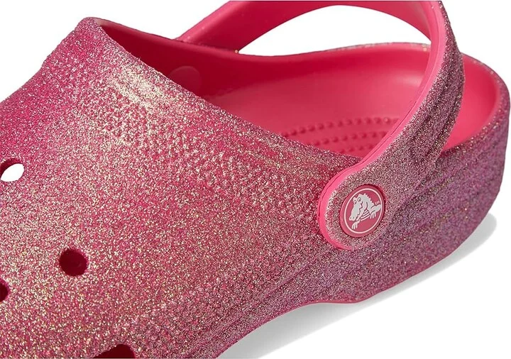 Crocs Classic Clog - Glitter Clog Shoes Dragon Fruit : Men's 2 - Women's 4 Medium, Synthetic - Image 7