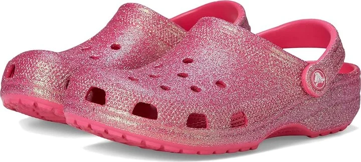 Crocs Classic Clog - Glitter Clog Shoes Dragon Fruit : Men's 2 - Women's 4 Medium, Synthetic
