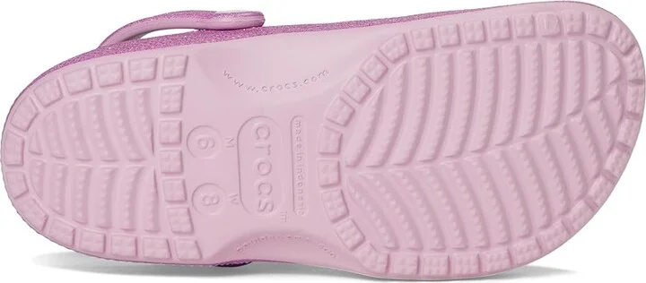 Crocs Classic Clog - Glitter Clog Shoes Hydrangea : Men's 5 - Women's 7 Medium, Synthetic - Image 3