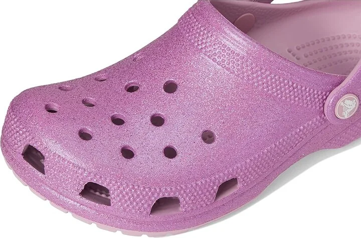 Crocs Classic Clog - Glitter Clog Shoes Hydrangea : Men's 5 - Women's 7 Medium, Synthetic - Image 7