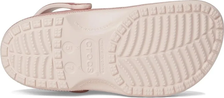 Crocs Classic Clog - Glitter Clog Shoes Quartz Glitter : Men's 2 - Women's 4 Medium, Synthetic - Image 3
