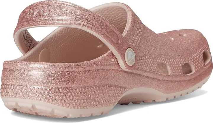 Crocs Classic Clog - Glitter Clog Shoes Quartz Glitter : Men's 2 - Women's 4 Medium, Synthetic - Image 4