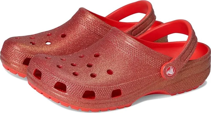 Crocs Classic Clog - Glitter Clog Shoes Starfish : Men's 5 - Women's 7 Medium, Synthetic
